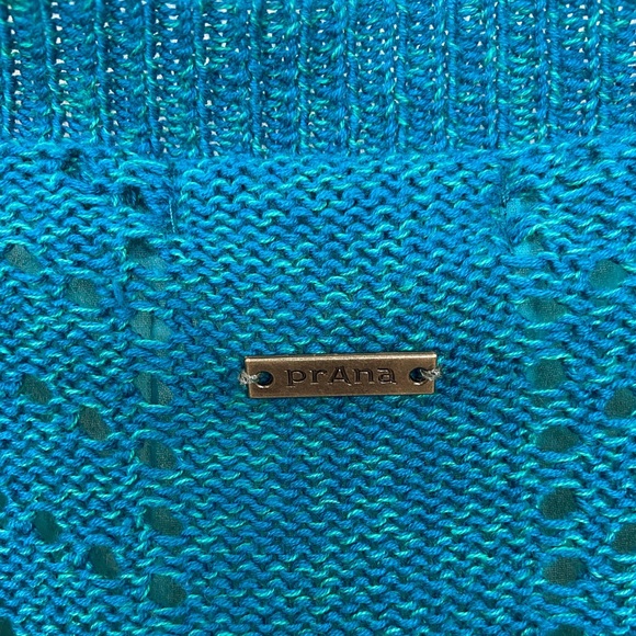 prANA Ellery Sweater in Mosaic Blue Layered Size Small - Picture 6 of 7
